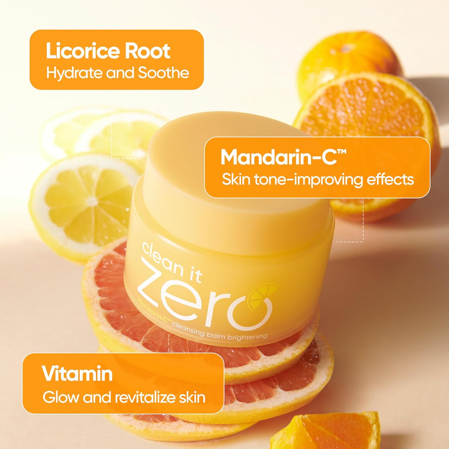 BANILA CO Clean It Zero Mandarin-C Brightening Cleansing Balm 100ml - Image 3