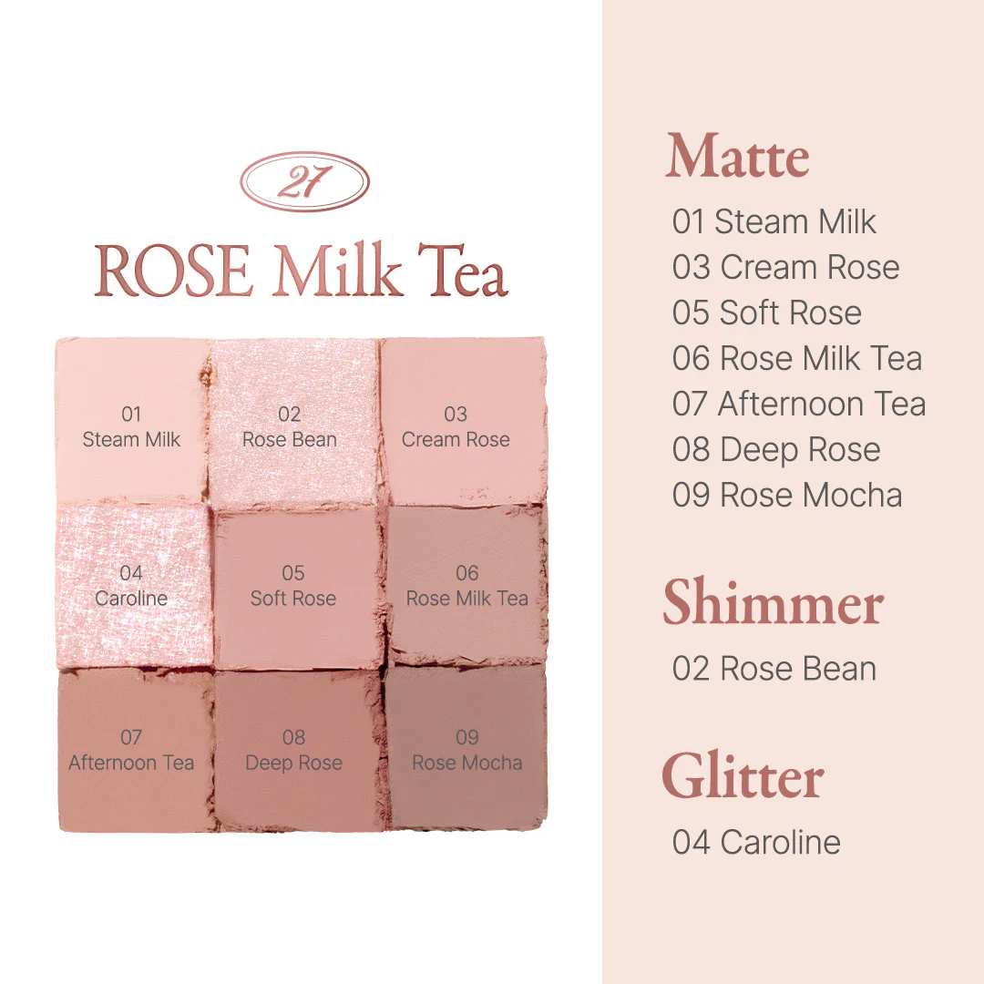 DASIQUE Shadow Palette #27 Rose Milk Tea - Image 4