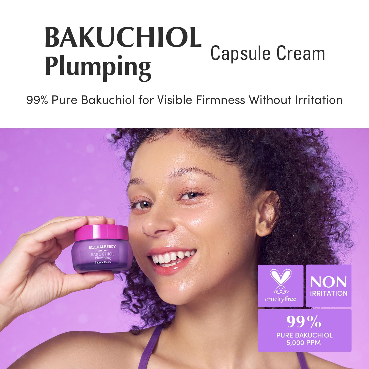 EQQUALBERRY Bakuchiol Plumping Capsule Cream 50ml - Image 2