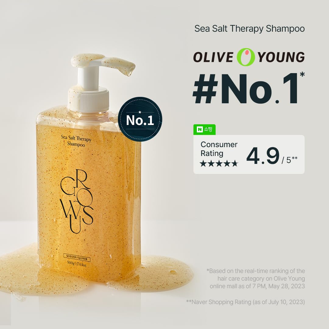 GROWUS Sea Salt Therapy Shampoo 500g - Image 2