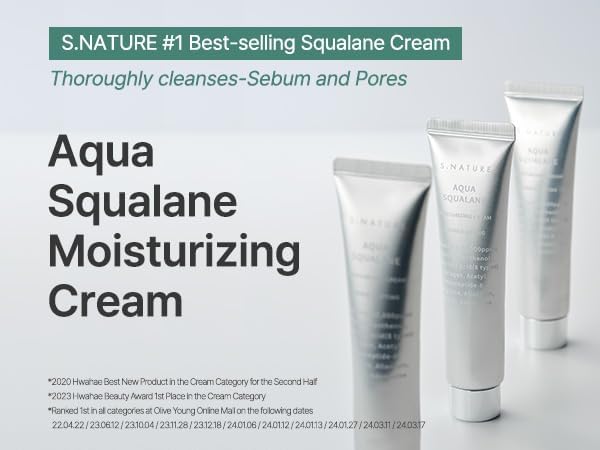 S.NATURE Aqua Squalane Moisturizing Cream 60ml - Image 2