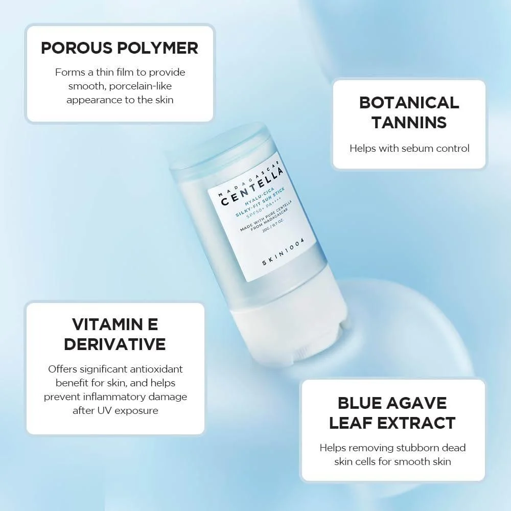 SKIN1004 Madagascar Centella Hyalu-Cica Silky Fit Sun Stick Spf 50+ PA++++ 20g - Image 6