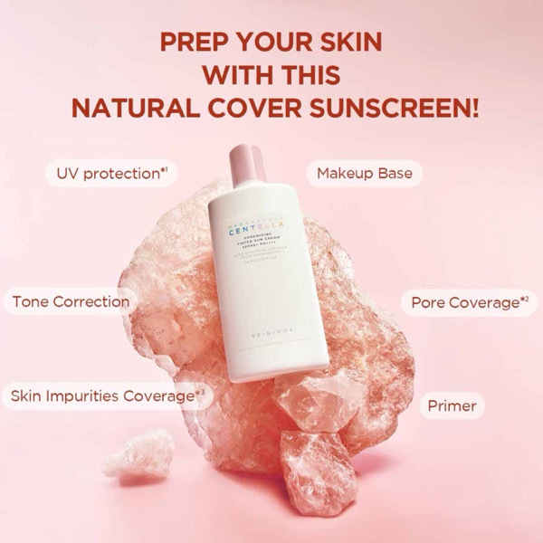 SKIN1004 Madagascar Centella Poremizing Tinted Sun Cream #Natural Beige Spf 50+ PA++++ 50ml - Image 4