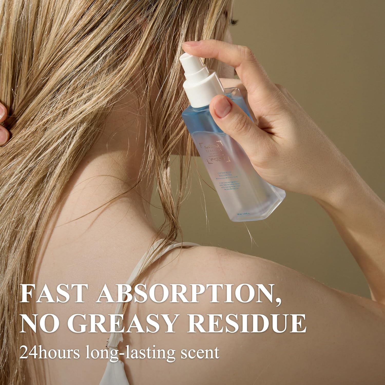 TEABLESS Perfume Hair & Body Mist #Cotton Blue Mallow Tea 100ml - Image 3