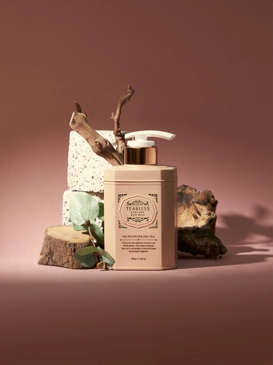 TEABLESS Perfume Body Wash #Fig Peach Oolong Tea 500g - Image 4