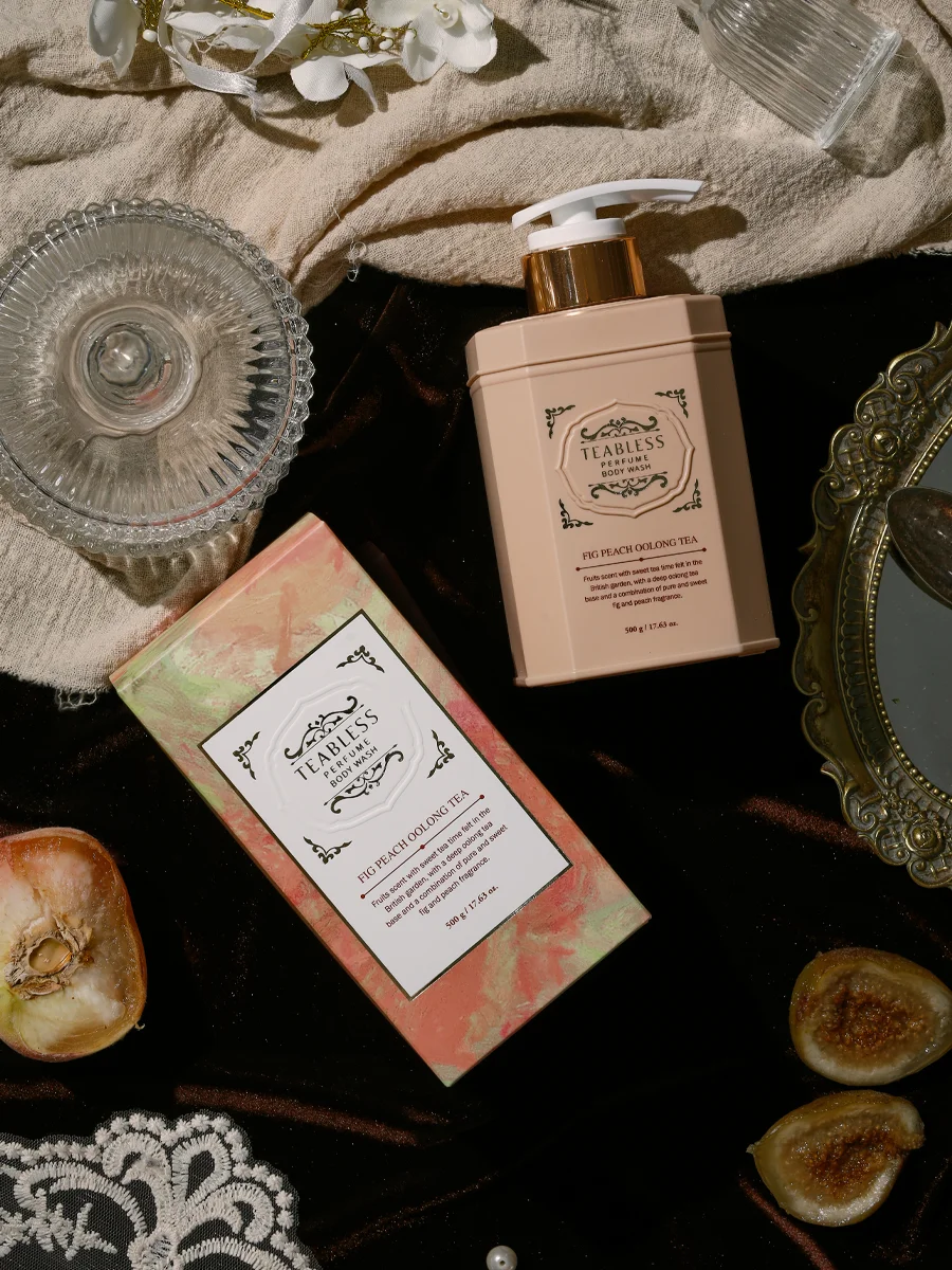 TEABLESS Perfume Body Wash #Fig Peach Oolong Tea 500g - Image 5