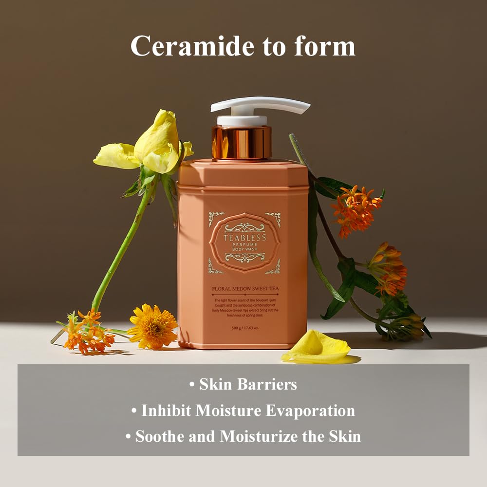 TEABLESS Perfume Body Wash #Floral Meadowsweet Tea 500g - Image 4