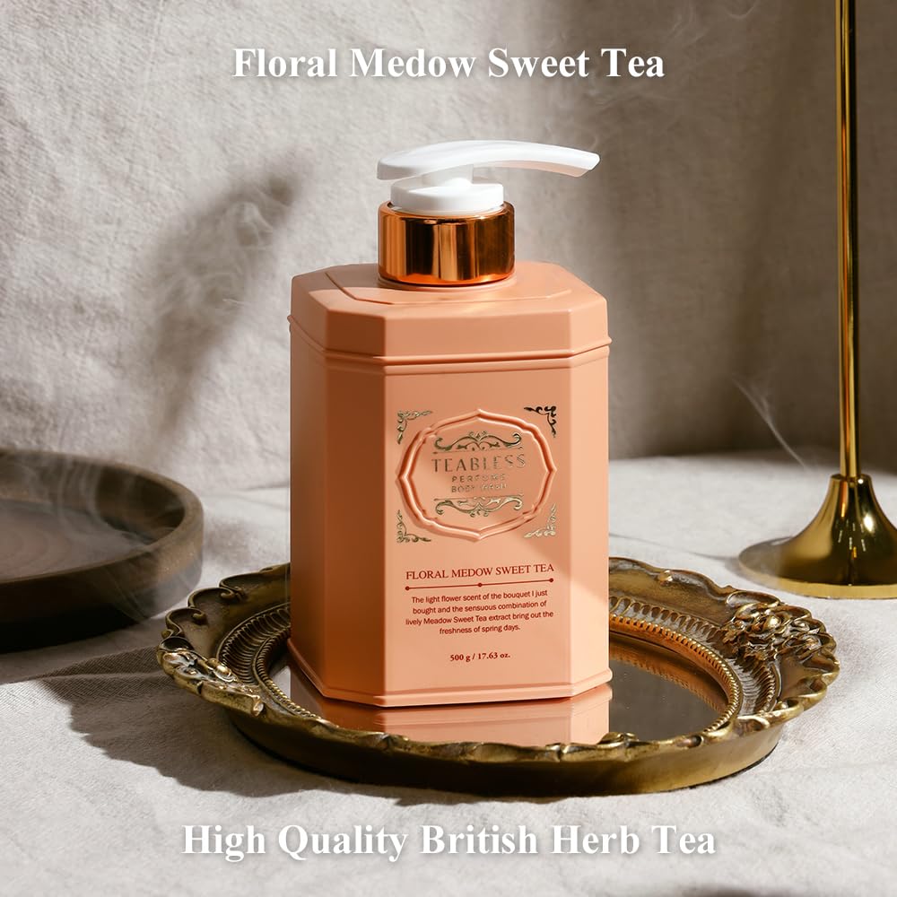 TEABLESS Perfume Body Wash #Floral Meadowsweet Tea 500g - Image 6