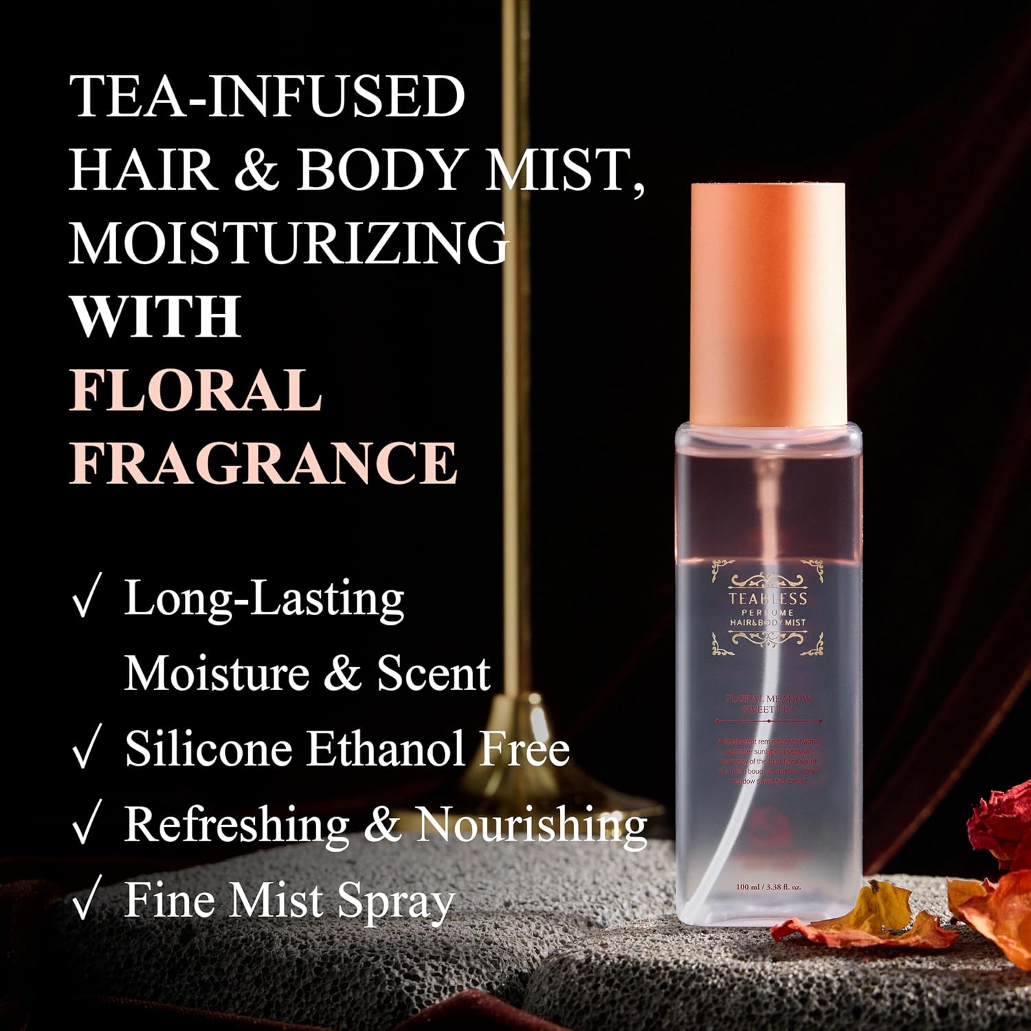 TEABLESS Perfume Hair & Body Mist #Floral Meadowsweet Tea 100ml - Image 2