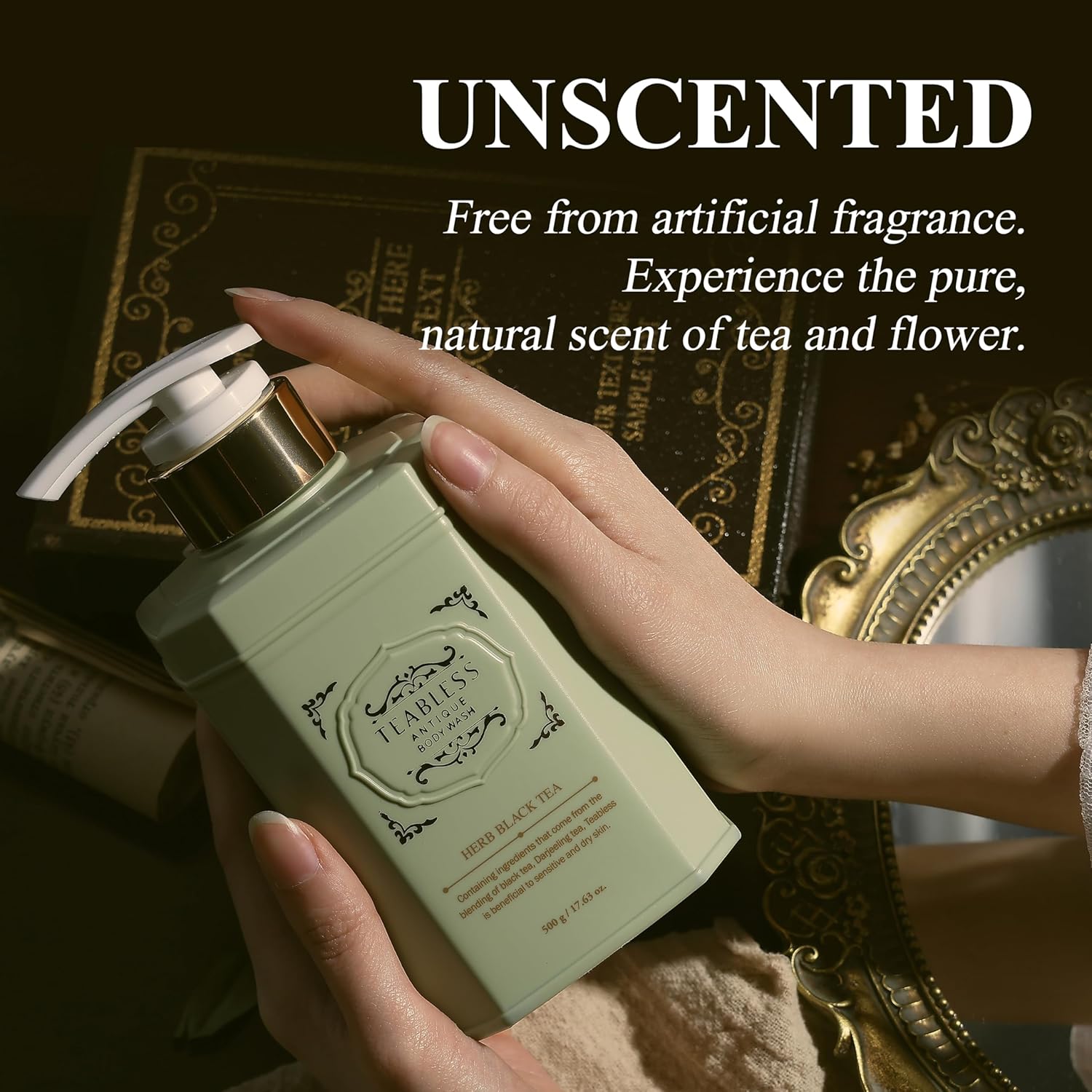 TEABLESS Antique Body Wash #Herb Black Tea 500g - Image 5