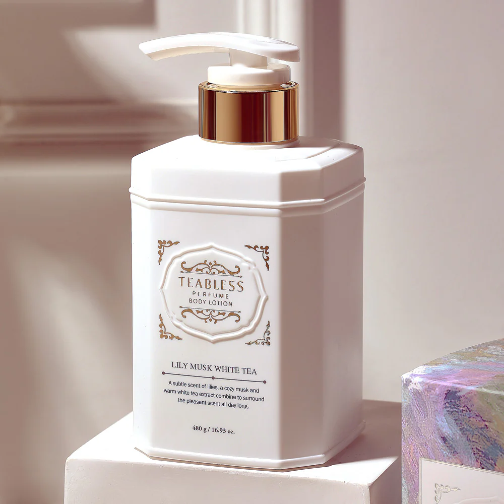 TEABLESS Perfume Body Lotion #Lily Musk White Tea 480g - Image 2