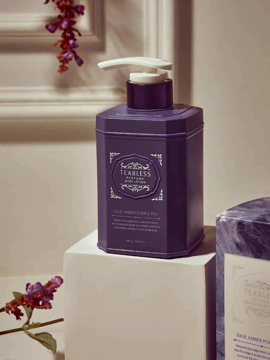 TEABLESS Perfume Body Lotion #Sage Amber Purple Tea 480g - Image 5