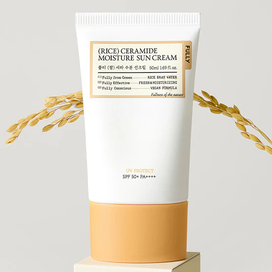 FULLY Rice Ceramide Moisture Sun Cream Spf50+ PA++++ 50ml - Image 6