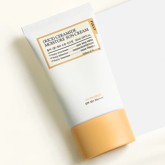 FULLY Rice Ceramide Moisture Sun Cream Spf50+ PA++++ 50ml - Image 4