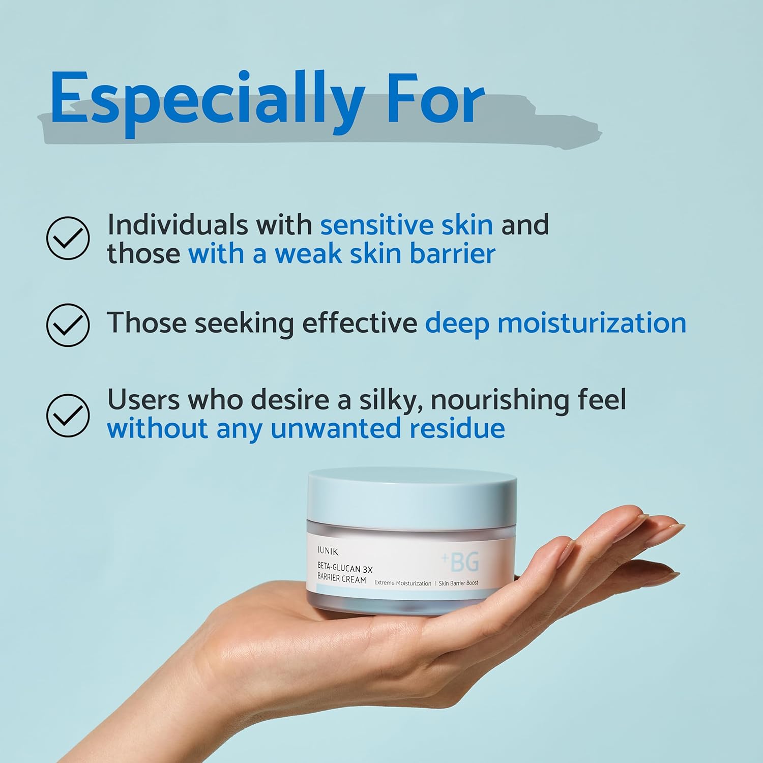IUNIK Beta-Glucan 3X Barrier Cream 50ml - Image 4