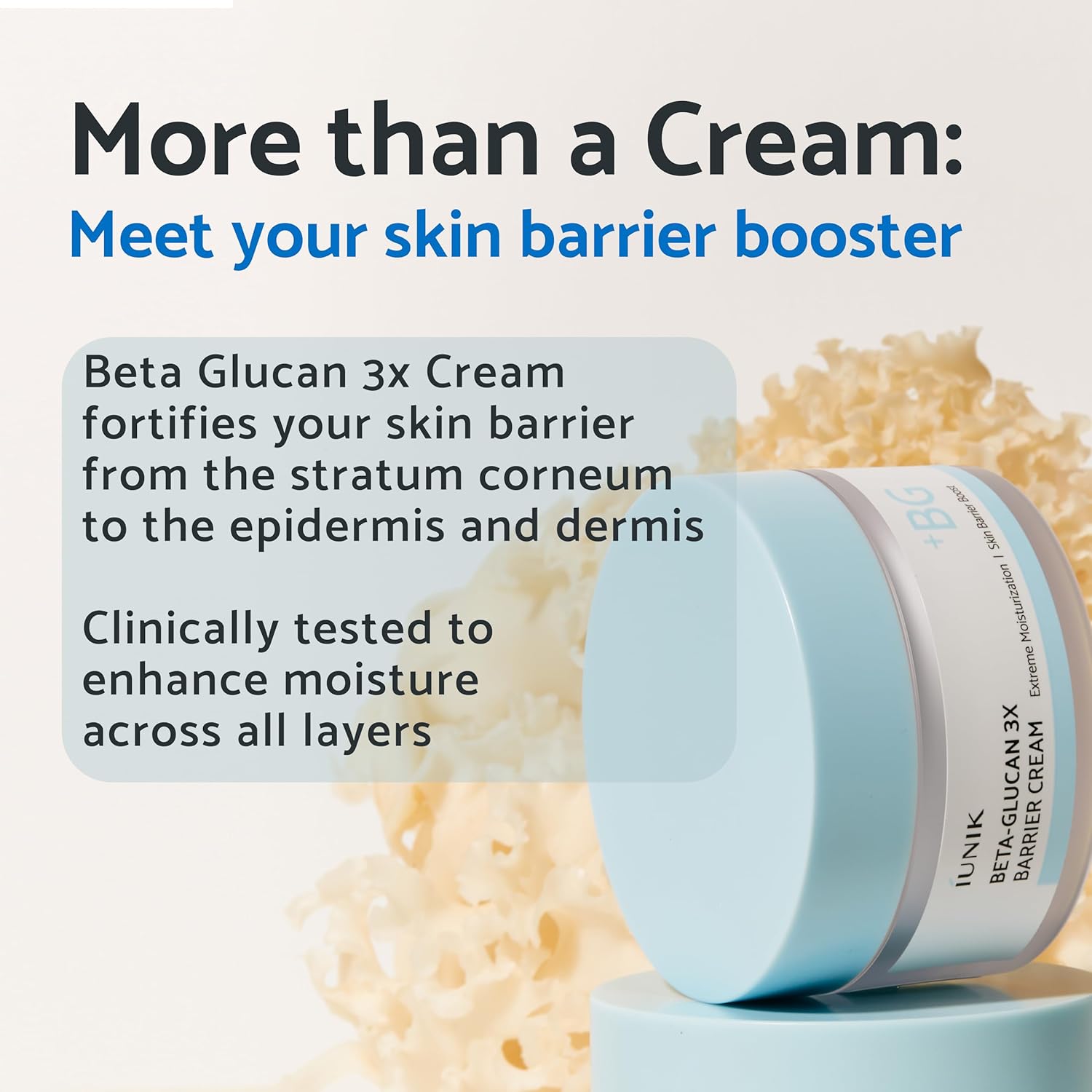 IUNIK Beta-Glucan 3X Barrier Cream 50ml - Image 5