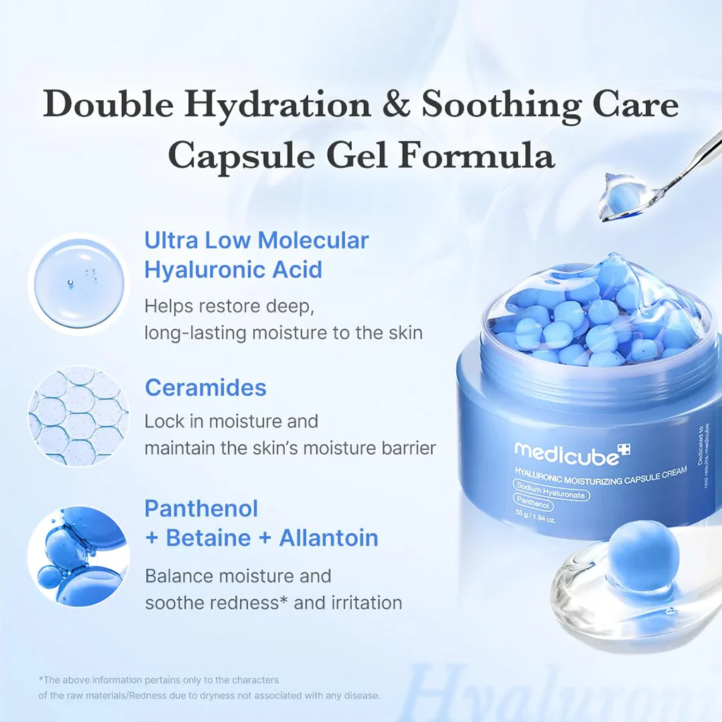 MEDICUBE Hyaluronic Moisturizing Capsule Cream 50g - Image 3