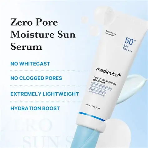 MEDICUBE Zero Pore Moisture Sun Serum Spf50+ PA++++ 50ml - Image 5