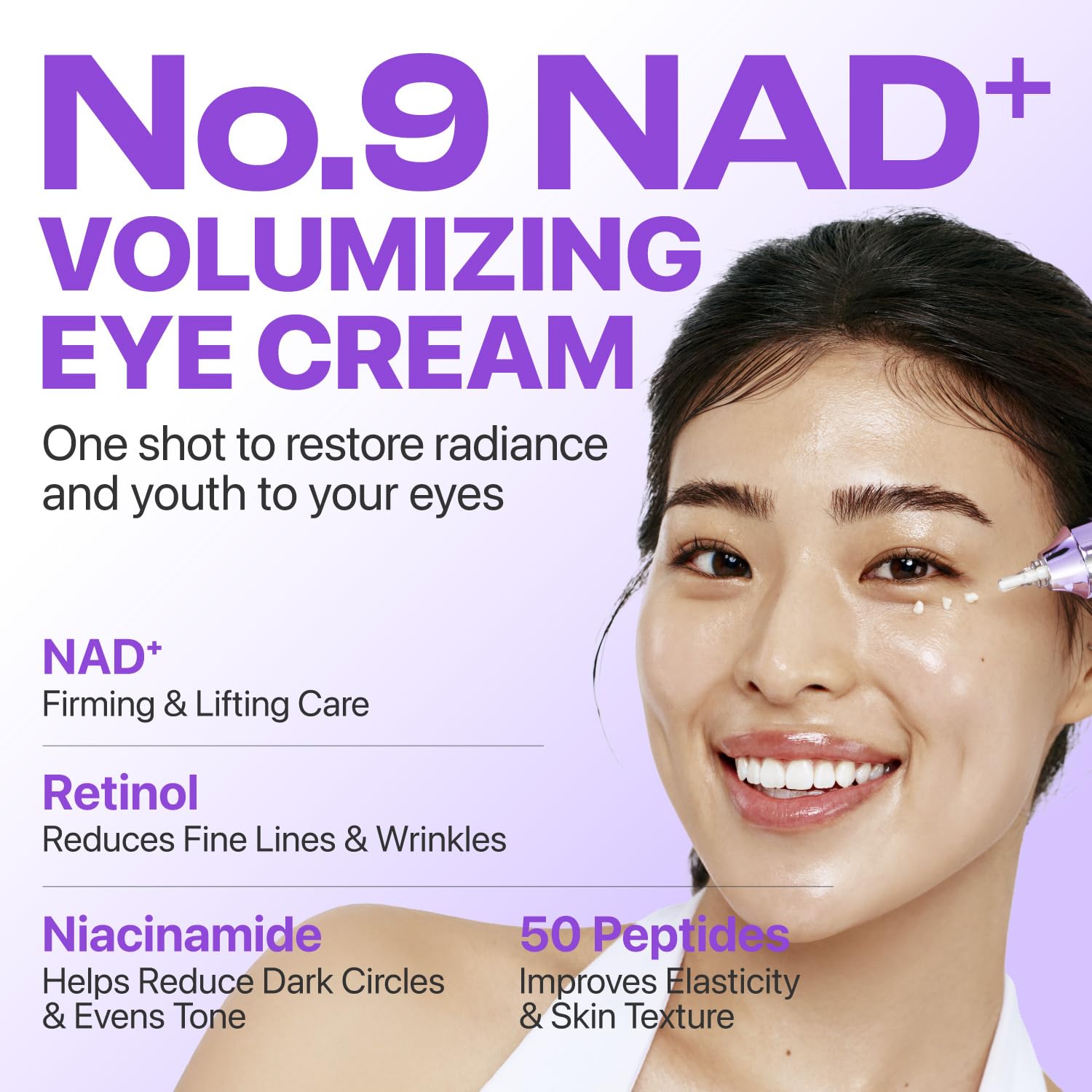 NUMBUZIN No.9 NAD Retinol Volumetox Eye Cream 10ml - Image 2