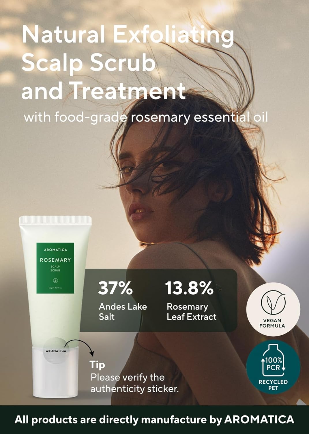 AROMATICA Rosemary Scalp Scrub 165g - Image 3