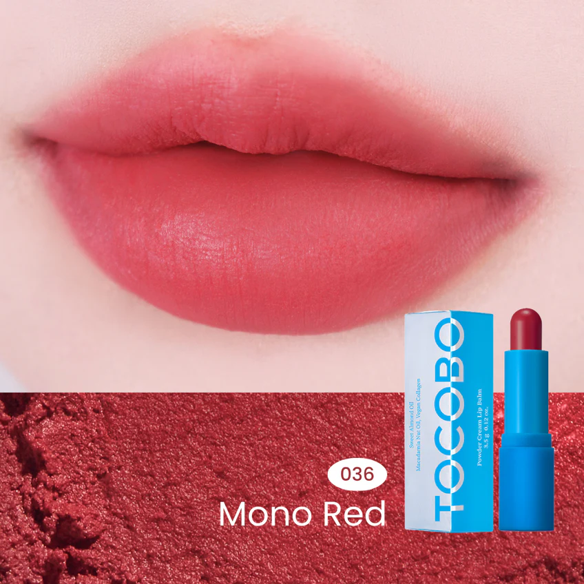 TOCOBO Powder Cream Lip Balm 036 Mono Red - Image 2