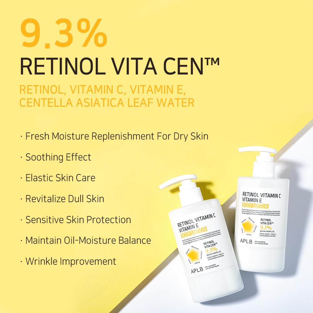 APLB Retinol Vitamin C Vitamin E Body Lotion 300ml - Image 3