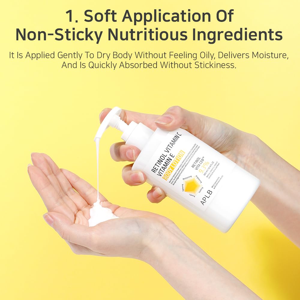 APLB Retinol Vitamin C Vitamin E Body Lotion 300ml - Image 6