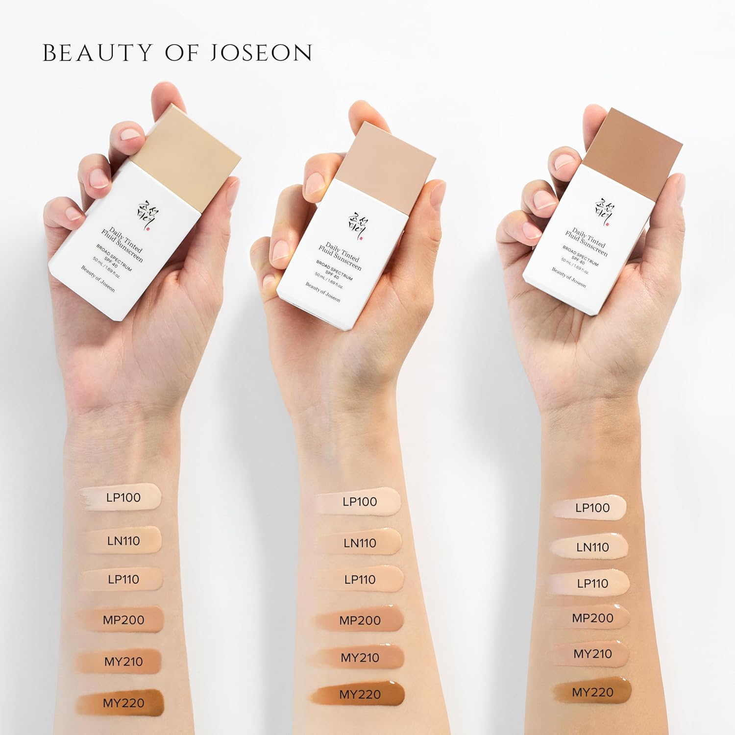 BEAUTY OF JOSEON Daily Tinted Fluid Sunscreen SPF50+ PA+++ #LN110 - Image 5