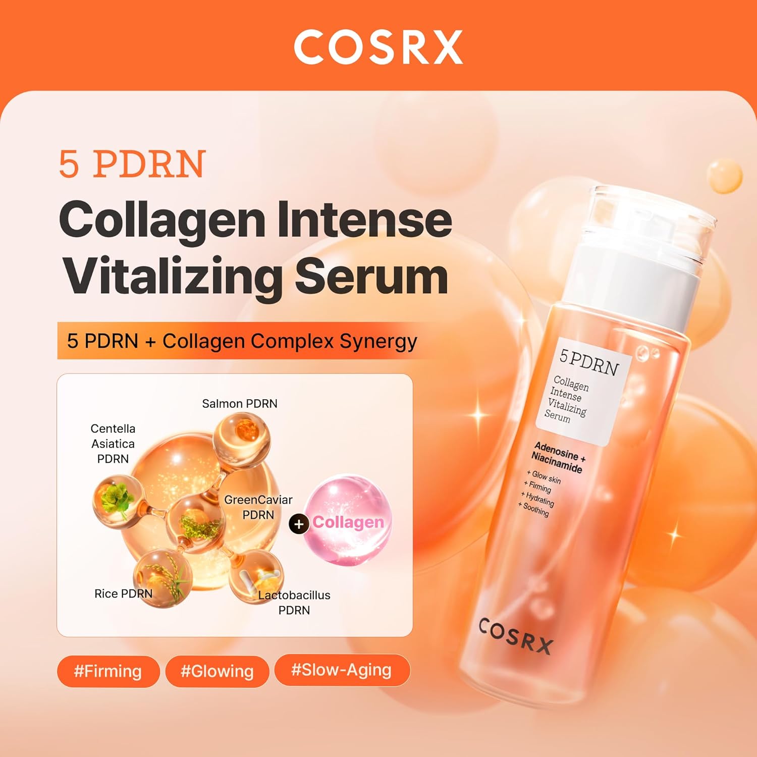 COSRX 5 PDRN Collagen Intense Vitalizing Serum 100ml - Image 2