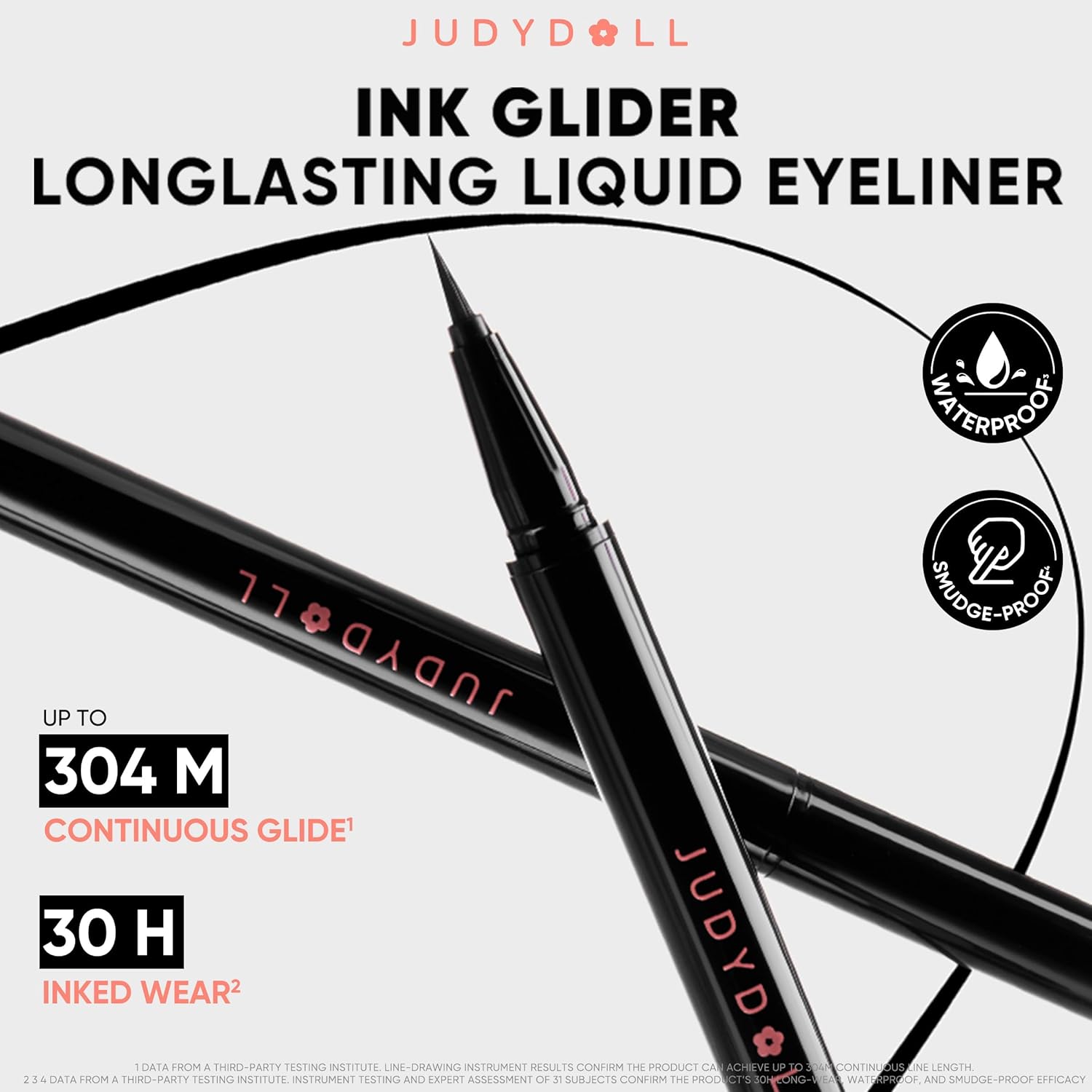 JUDYDOLL Ink Glider Longlasting Liquid Eyeliner #Intense Black 0.5ml - Image 4