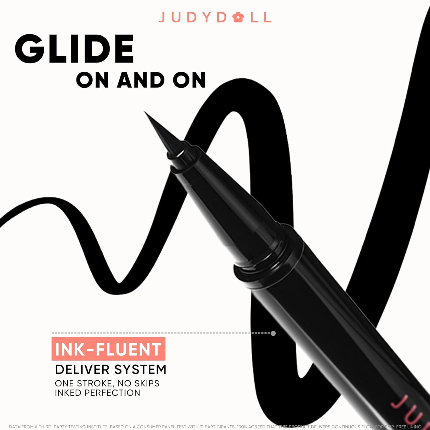 JUDYDOLL Ink Glider Longlasting Liquid Eyeliner #Intense Black 0.5ml - Image 5