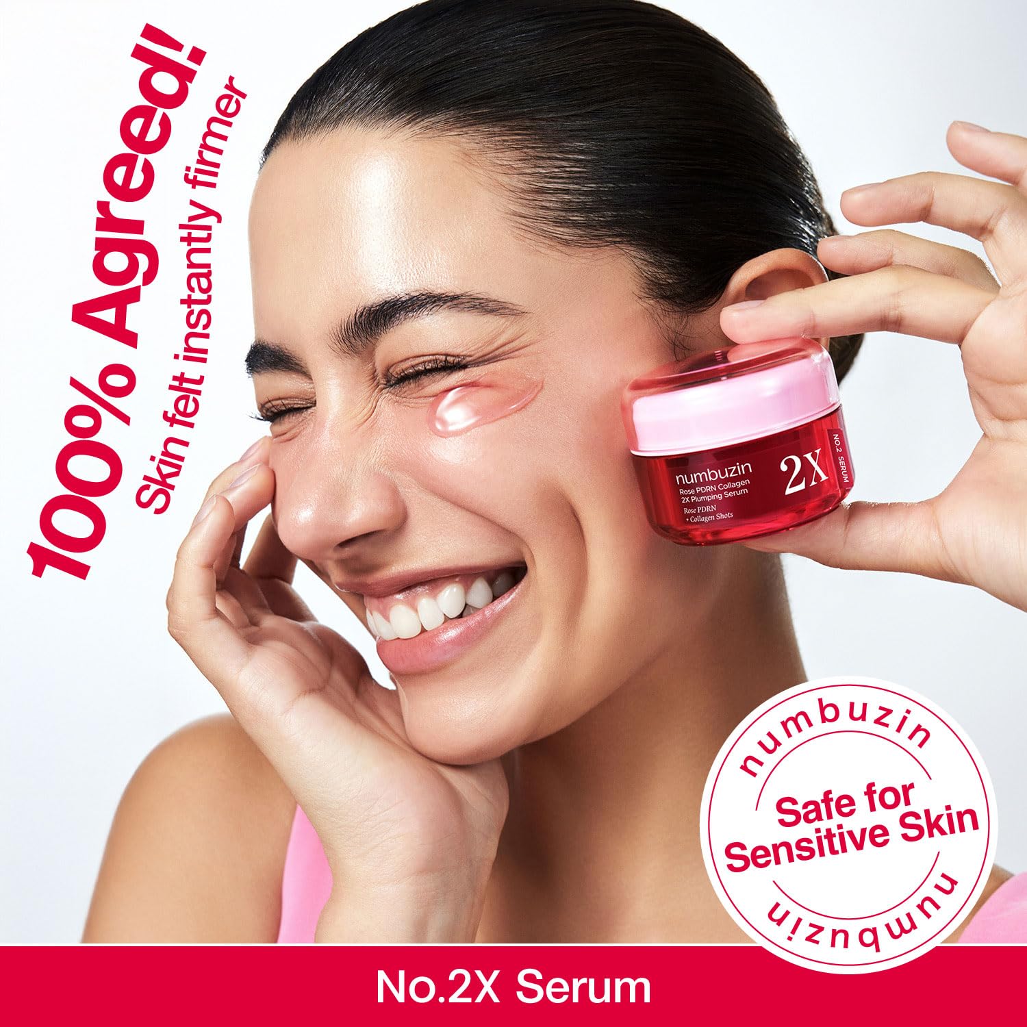 NUMBUZIN Rose PDRN Collagen 2X Plumping Serum 30ml - Image 4