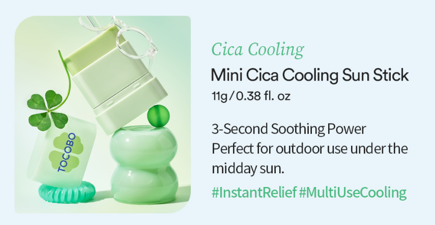 TOCOBO Mini Cica Cooling Sun Stick SPF50+ PA++++ 11g - Image 4