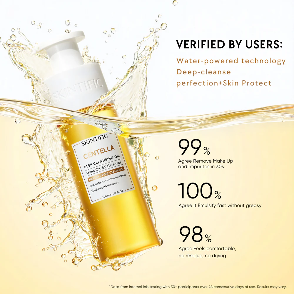 SKINTIFIC Centella Deep cleansing Oil 200ml - Image 5