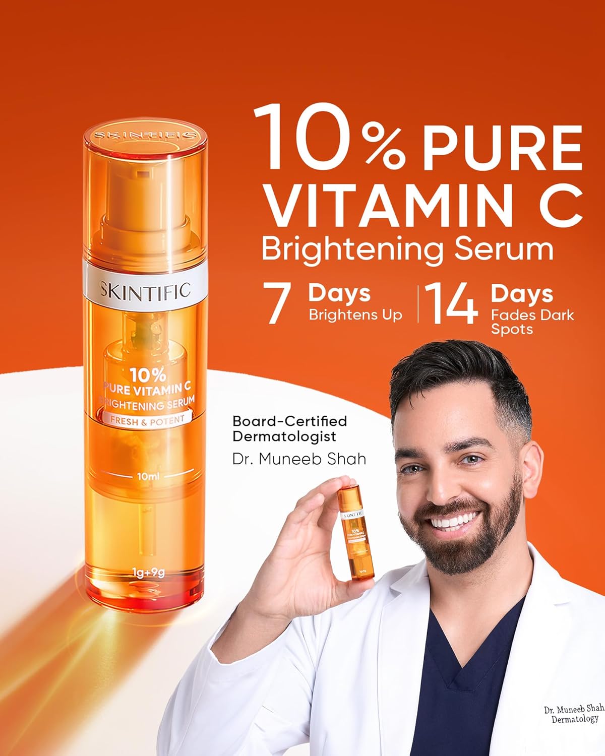 SKINTIFIC Vitamin C Brightening Serum 1+1 Fresh & Potent - Image 2