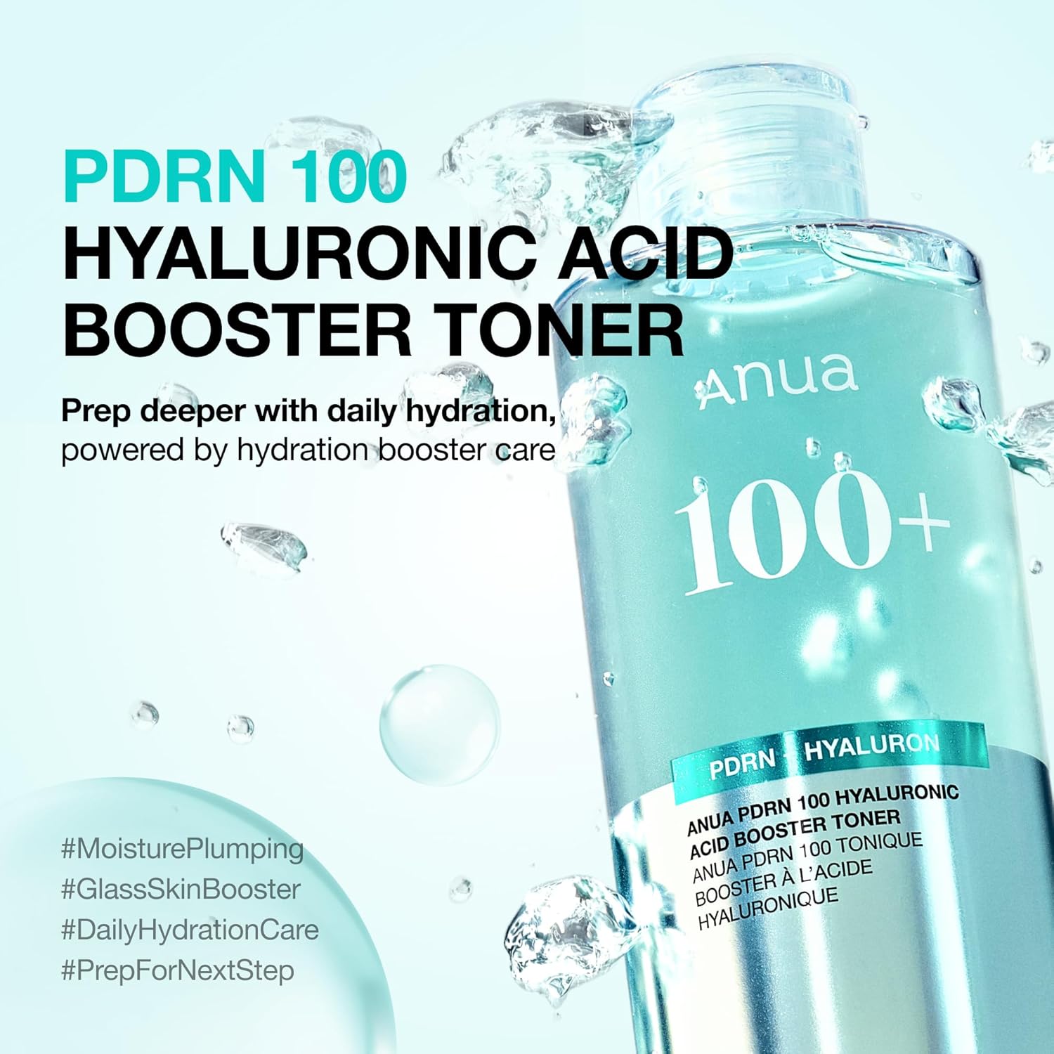 ANUA PDRN 100 Hyaluronic Acid Booster Toner 250ml - Image 2