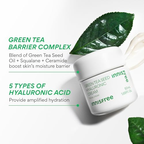 INNISFREE Green Tea Seed Hyaluronic Cream 50ml - Image 5