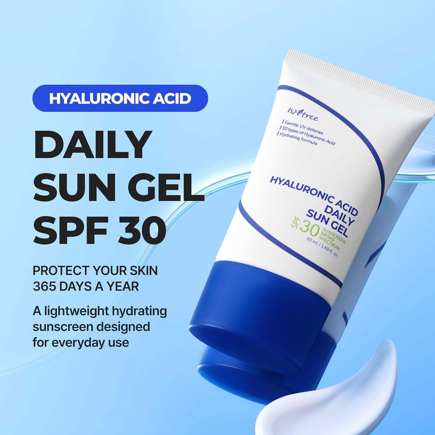 ISNTREE Hyaluronic Acid Daily Sun Gel Spf30 PA+++ 50ml - Image 2