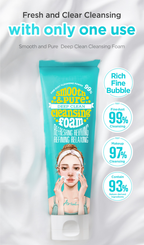 ARIUL Smooth & Pure Deep Cleansing Foam 120ml - Image 2