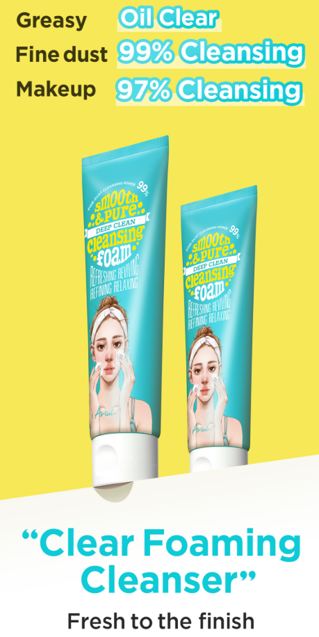 ARIUL Smooth & Pure Deep Cleansing Foam 120ml - Image 3