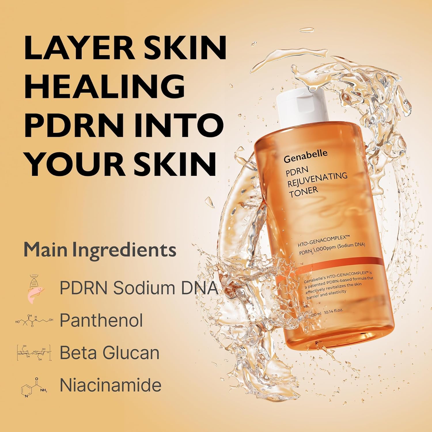 GENABELLE PDRN Rejuvenating Toner 300ml - Image 3