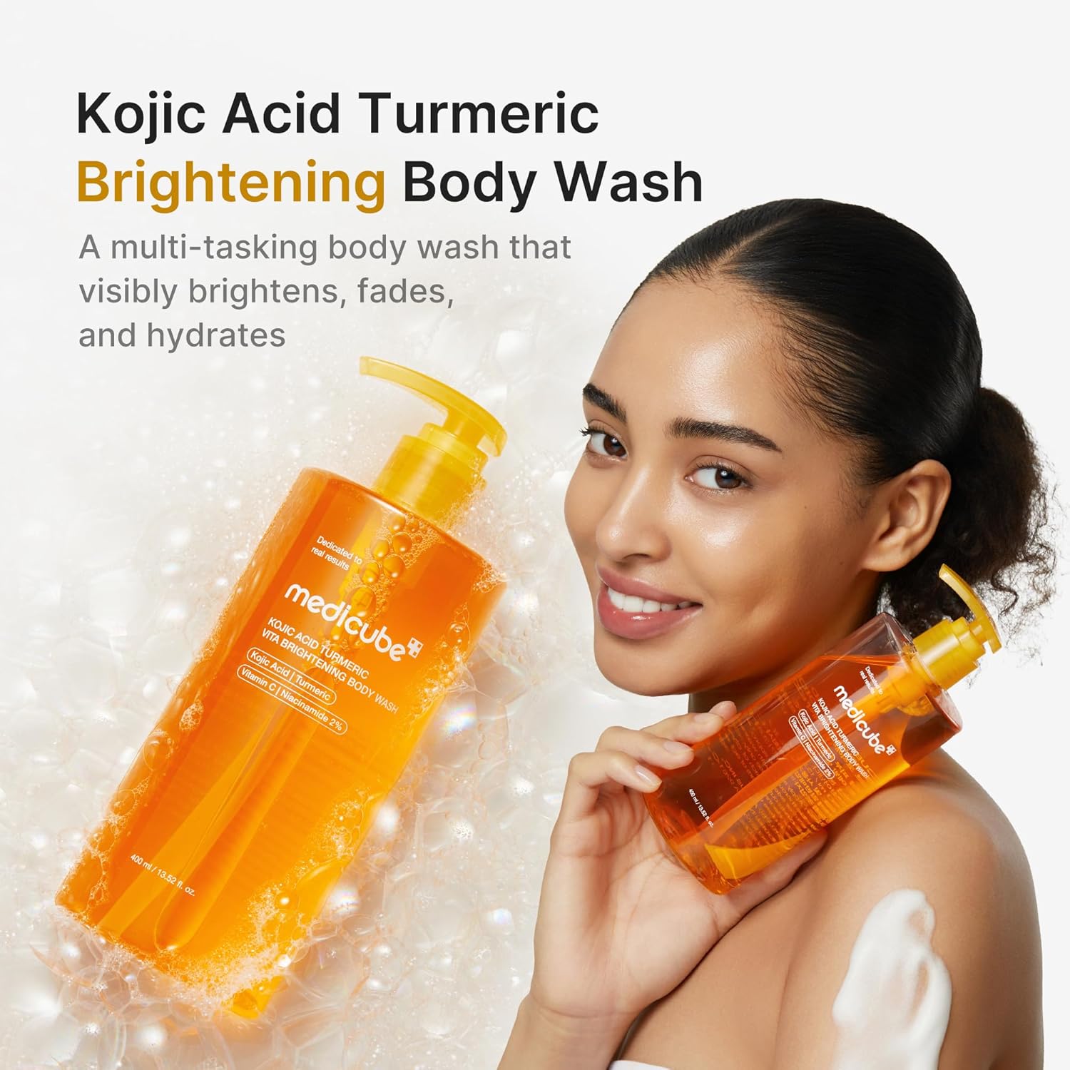 MEDICUBE Kojic Acid Turmeric Vita Brightening Body Wash 400ml - Image 2