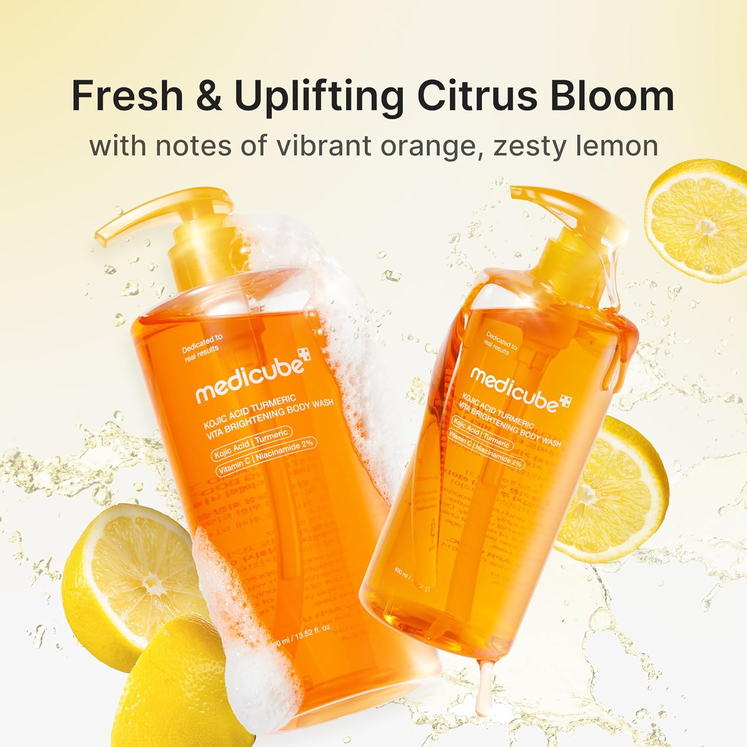 MEDICUBE Kojic Acid Turmeric Vita Brightening Body Wash 400ml - Image 5