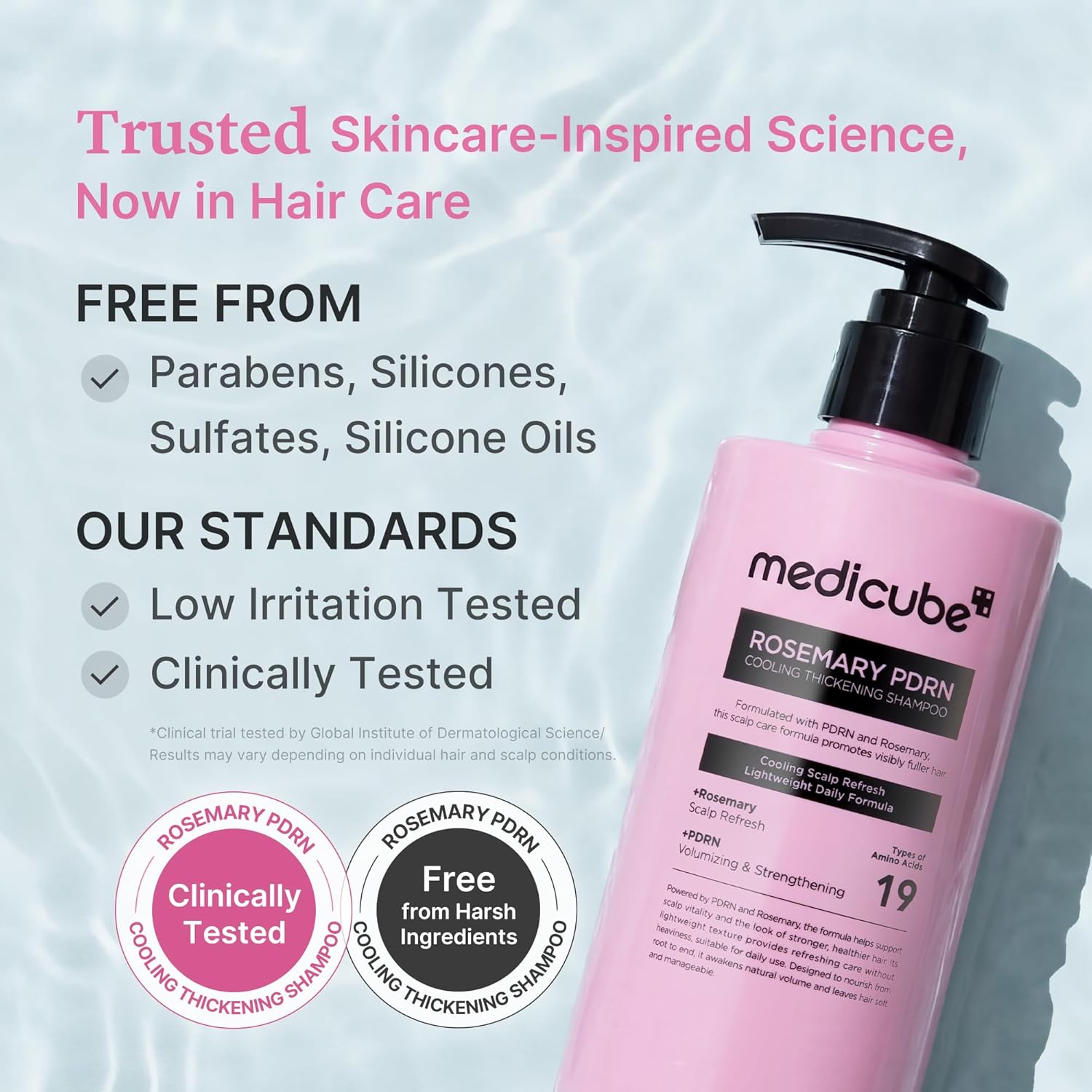 MEDICUBE Rosemary PDRN Cooling Thickening Shampoo 400ml - Image 5