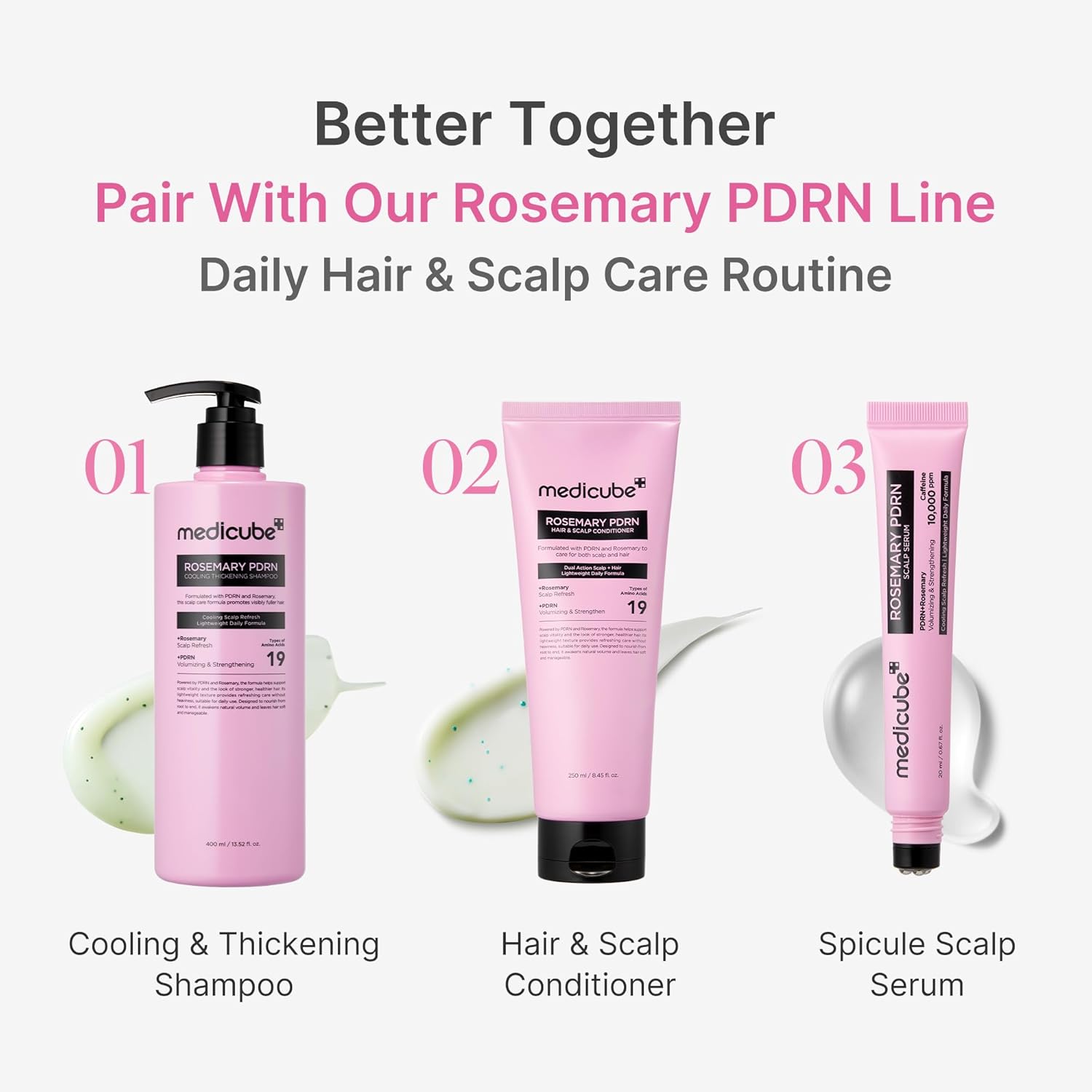 MEDICUBE Rosemary PDRN Hair & Scalp Conditioner 250ml - Image 7