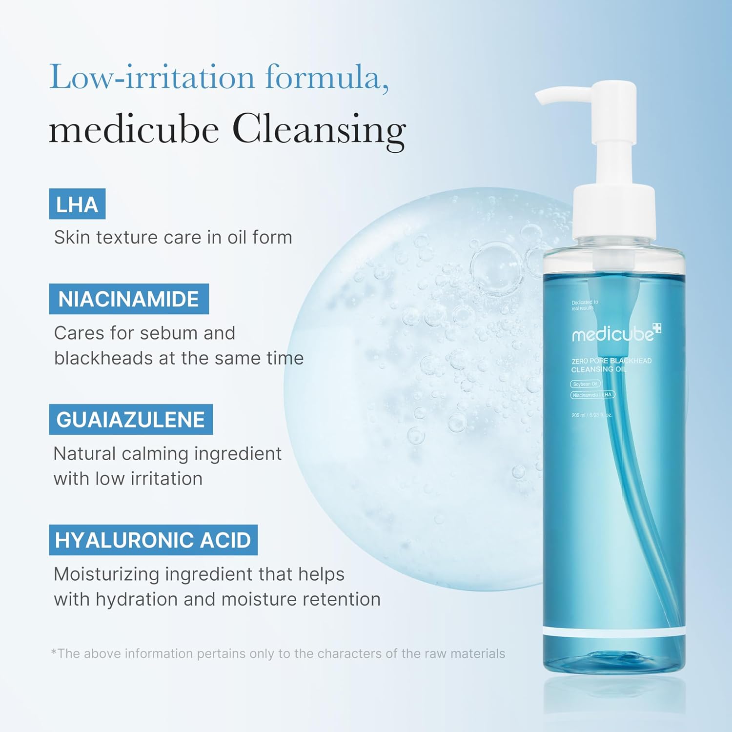 MEDICUBE Zero Pore Blackhead Cleansing Oil 205ml - Image 4