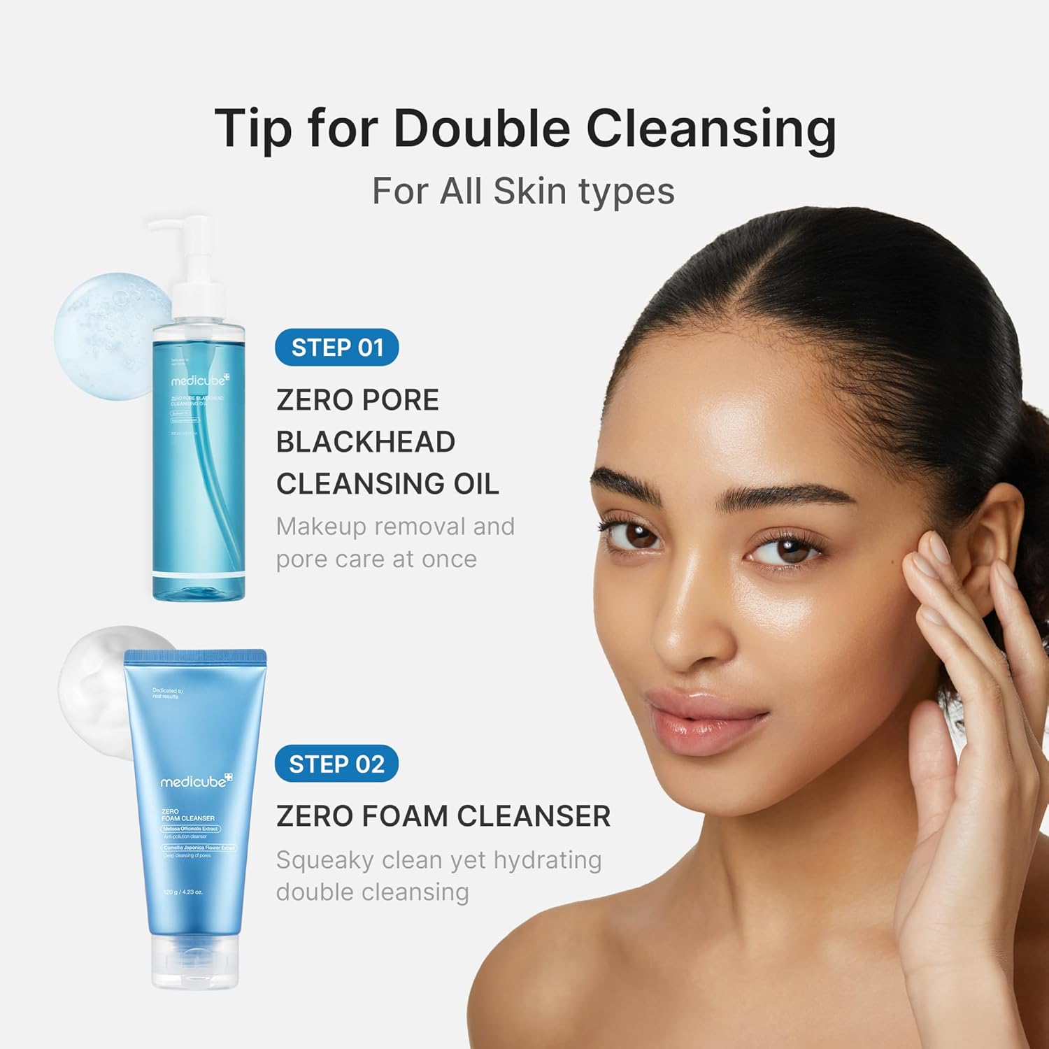 MEDICUBE Zero Pore Blackhead Cleansing Oil 205ml - Image 5