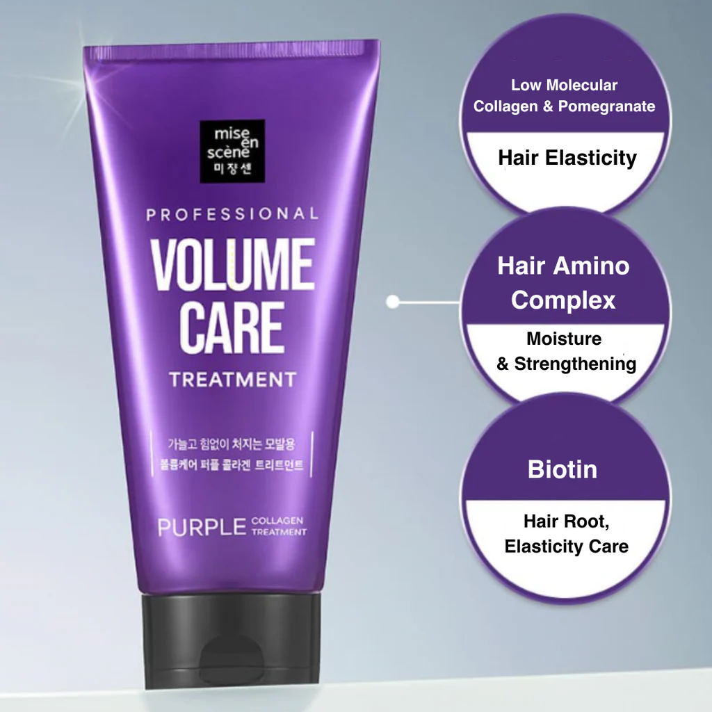 MISE EN SCENE Professional Volume Purple Collagen Treatment 180ml - Image 2