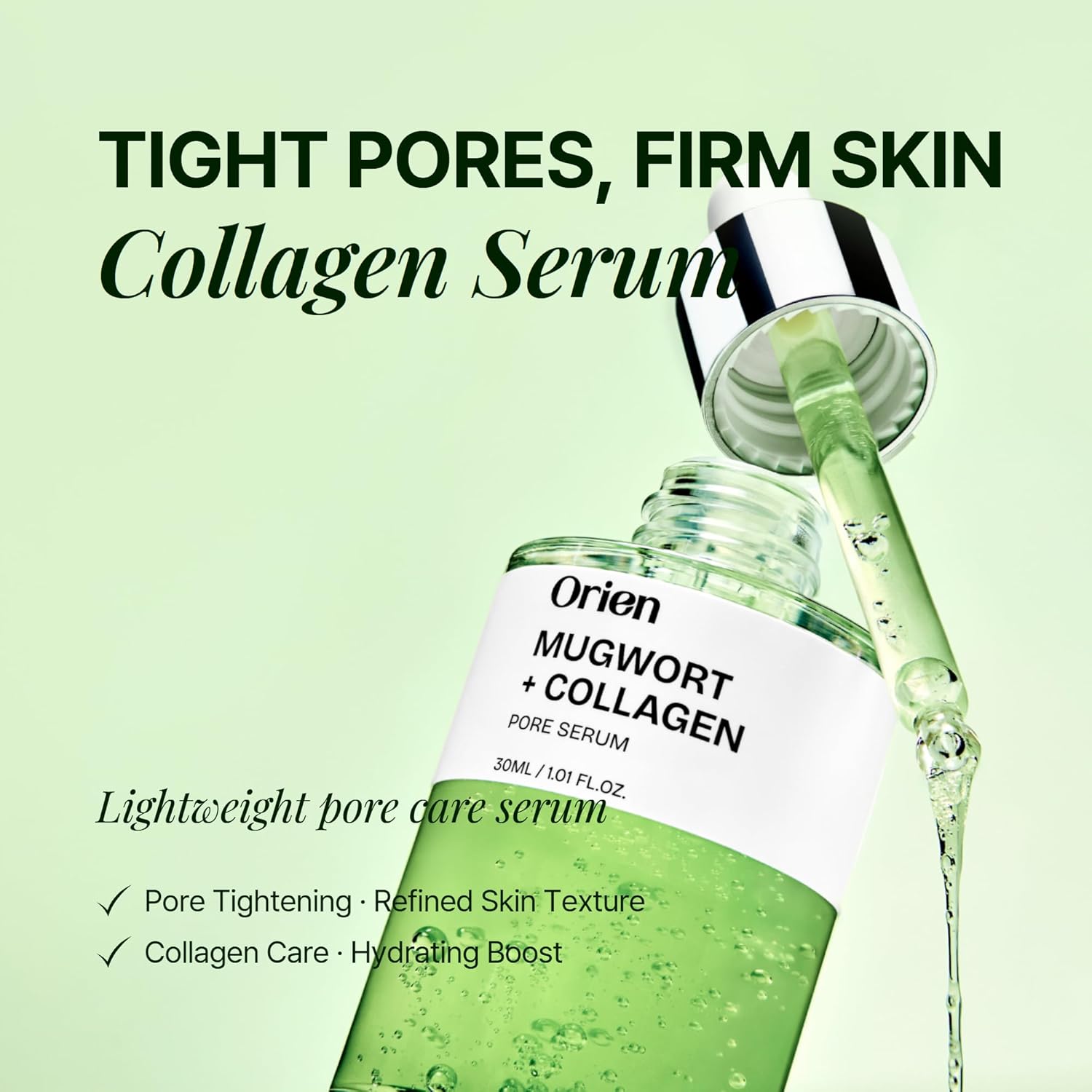 ORIEN Mugwort + Collagen Pore Serum 30ml - Image 2