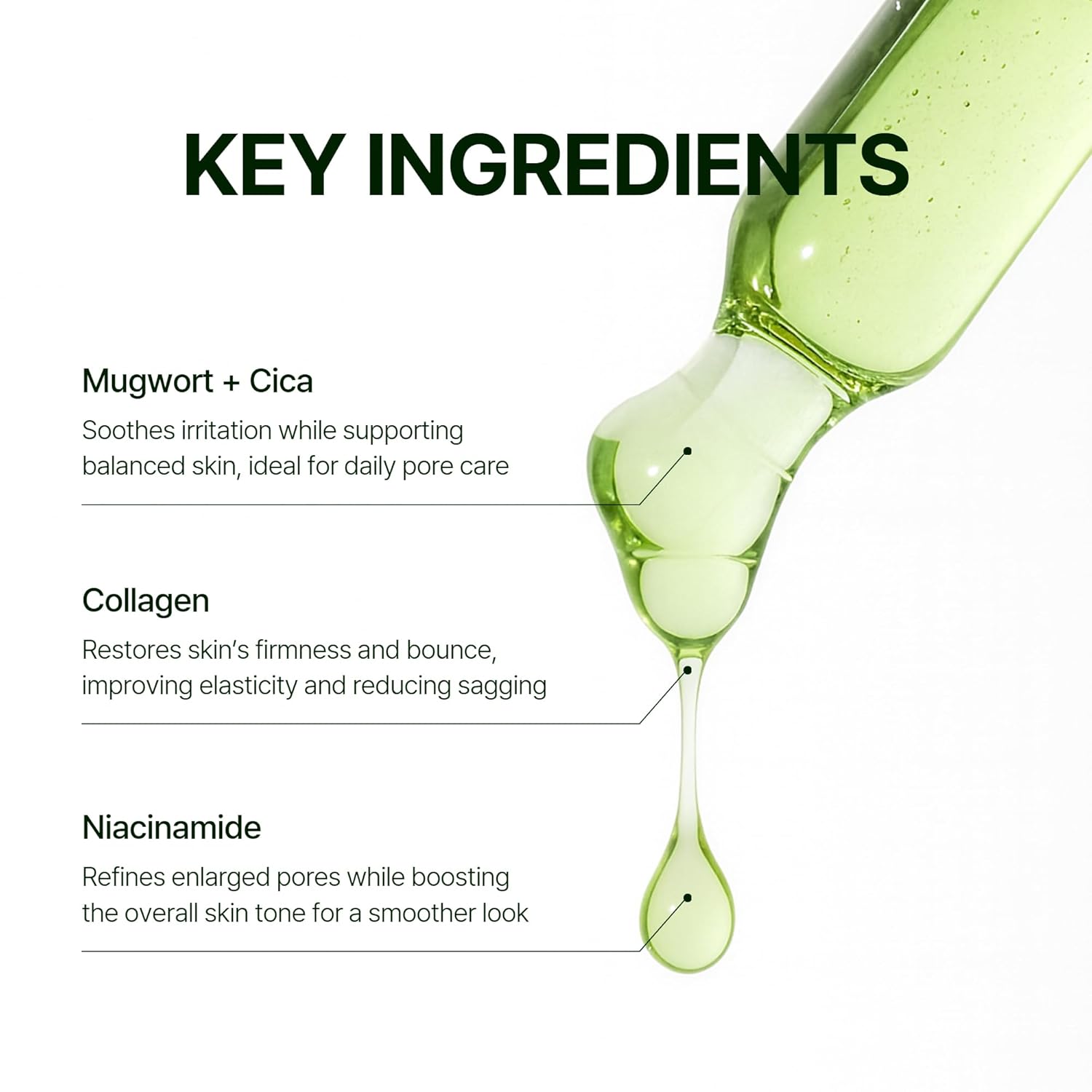ORIEN Mugwort + Collagen Pore Serum 30ml - Image 5